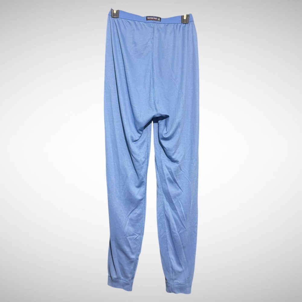 patagonia capilene Pants Unisex Medium Solid Blue Cooling Underlayer Leggings